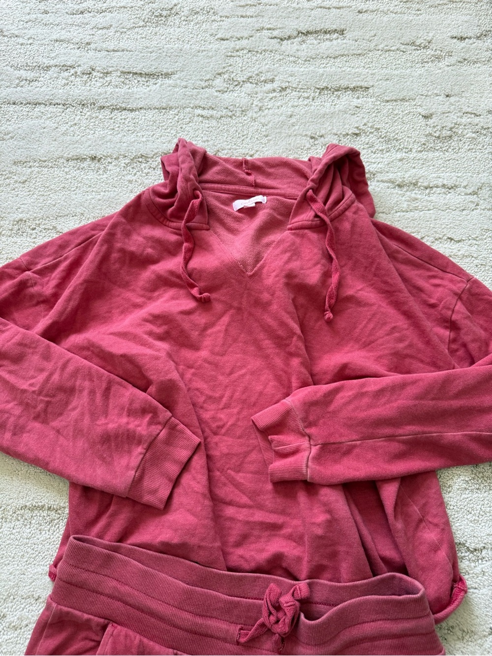 Target Women's Two-Piece Lounge Jogger Set - Dusty Rose - Picture 2 of 2